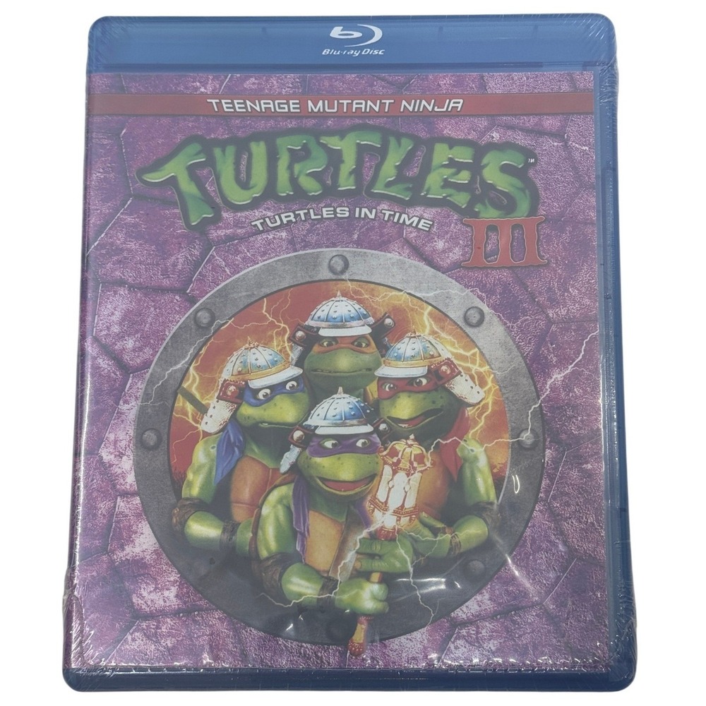 Teenage Mutant Ninja Turtles III Turtles in Time Blu-ray TMNT 3 Movie New Sealed